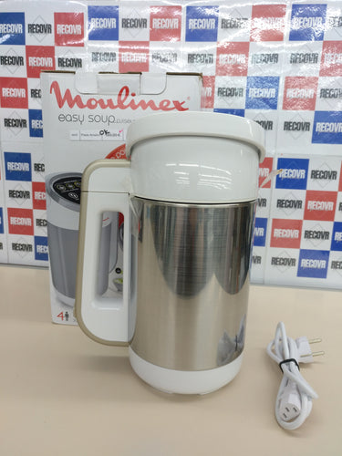 Sopera Eléctrica 1,2L Inox y Blanca Moulinex Easy Soup
